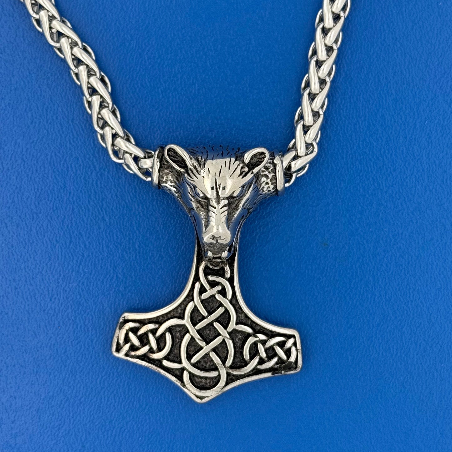 TILBUD stålvedhæng med kæde - nu kun 250,-