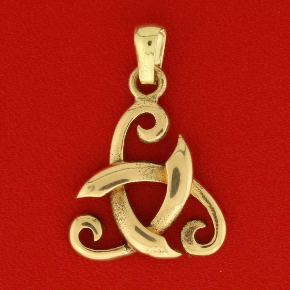 Tre flige mini i 14 karat guld