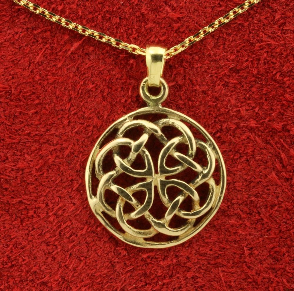 Keltisk knude 14 karat guld vedhæng