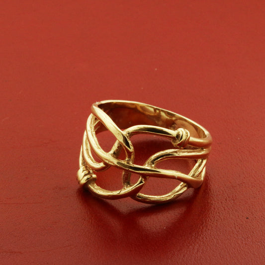Ring Åbne snoninger i 14k guld