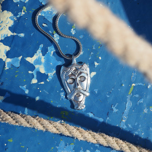 Trelleborg masken - sølv-vedhæng