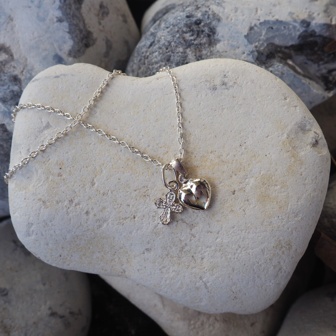 Dagmarkors sæt i sølv - mini