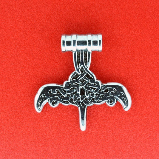 Thors hammer m/ravne - vedhæng