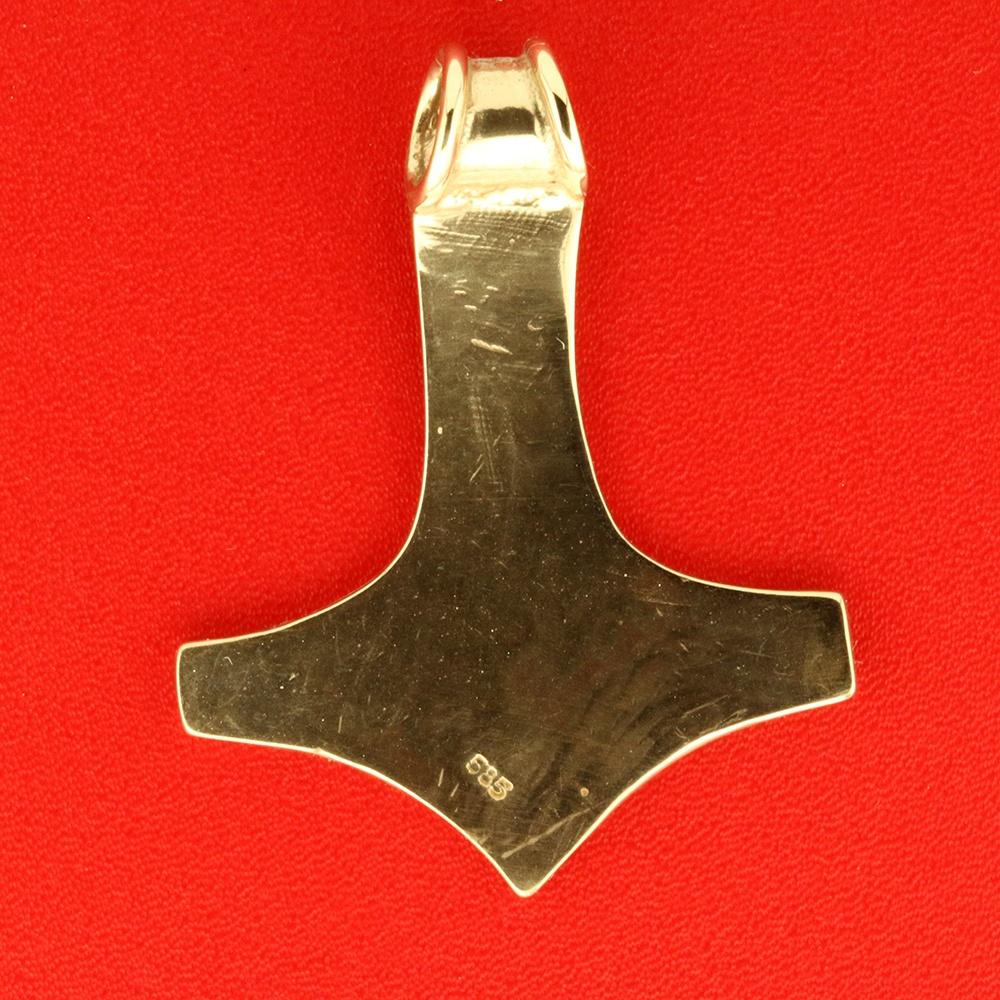 Thors hammer vedhæng i 14k guld