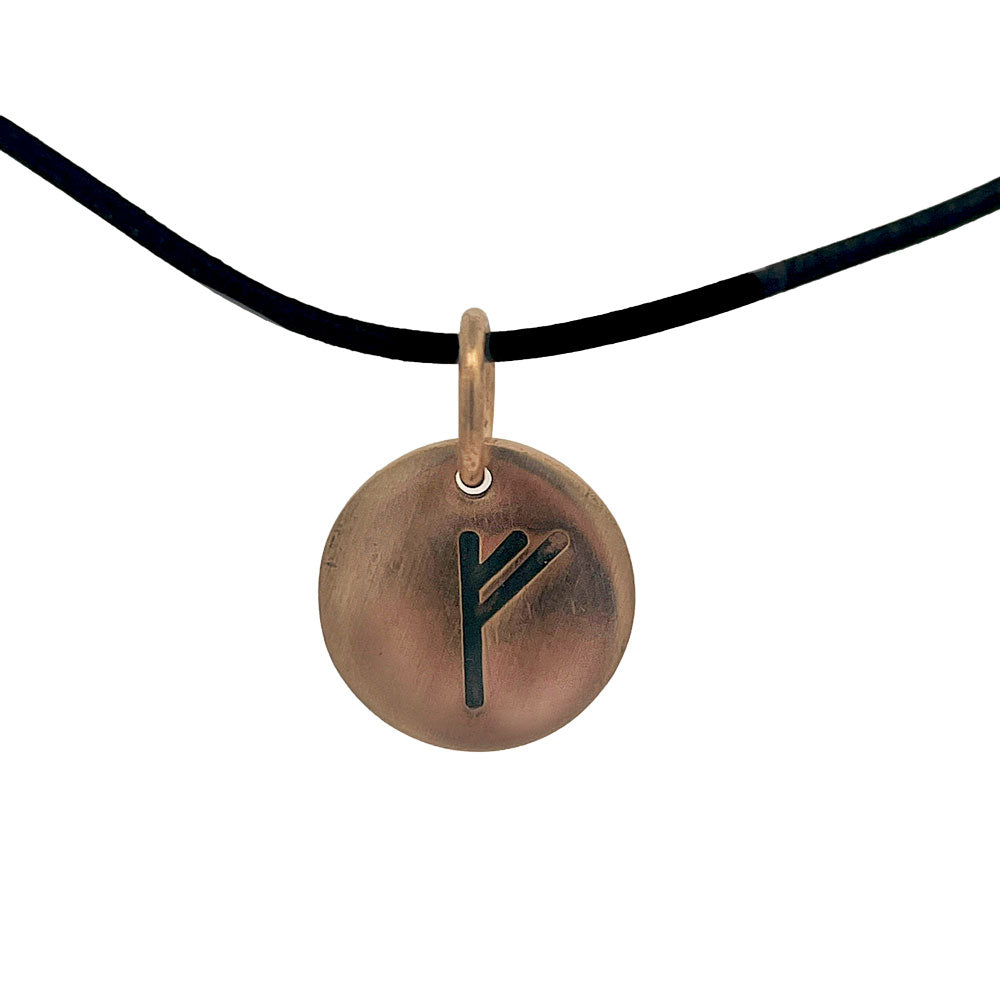 Rune tag vedhæng i bronze