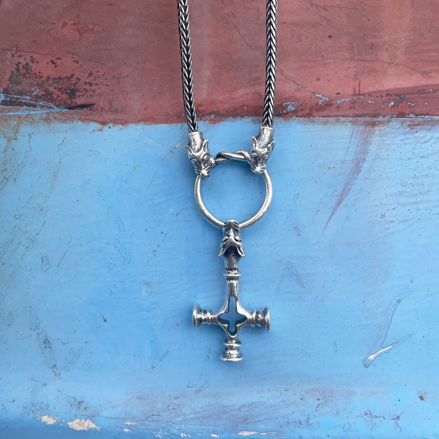 Ulvekors i Fenriskæde - sølv