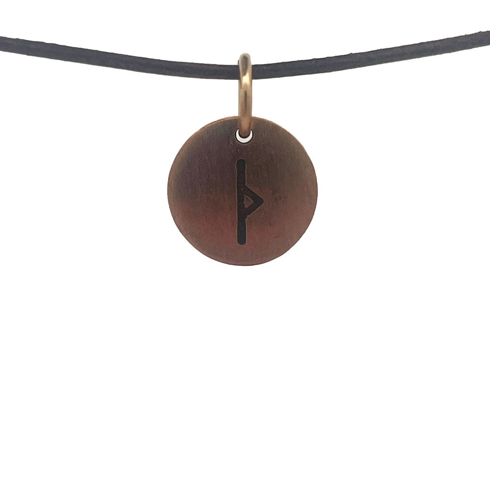 Rune tag vedhæng i bronze