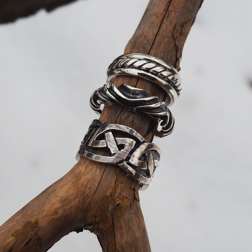 Keltisk knude ring - sølv