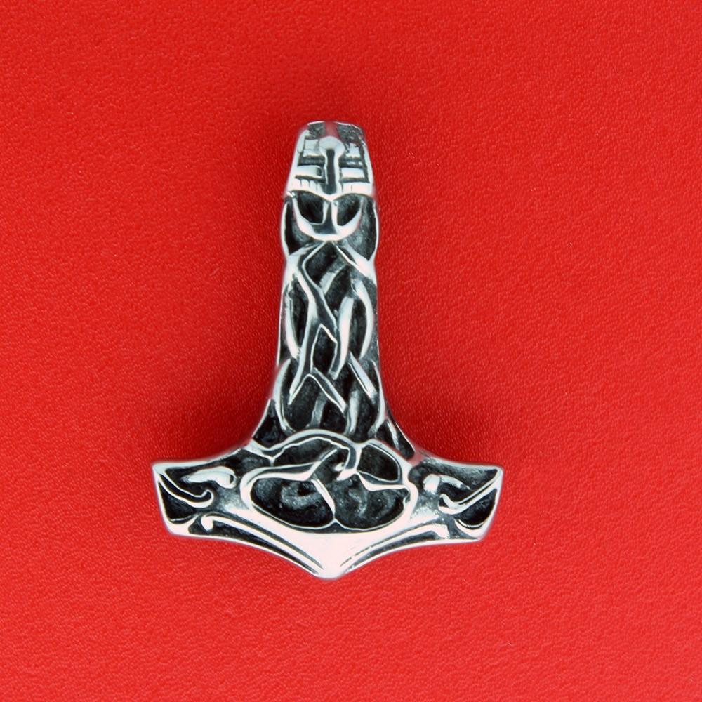 Valgfrit vikingevedhæng i Fenriskæde - stål