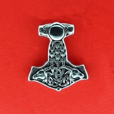 Thors hammer m/Thors geder - vedhæng