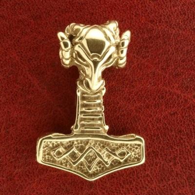 Thors hammer i 14 karat guld