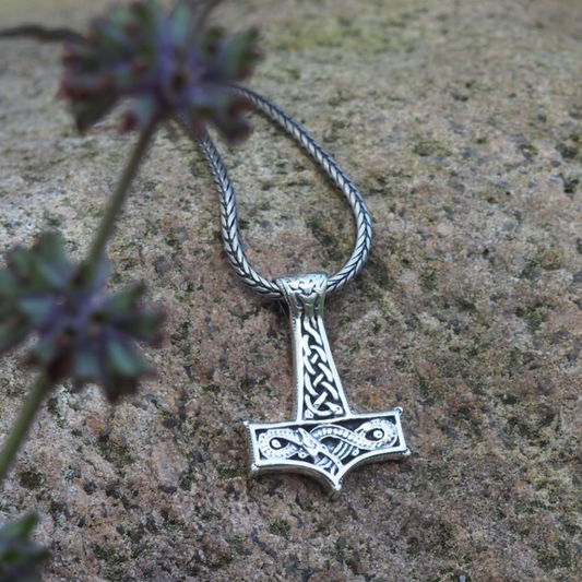 Thors hammer m/slange - vedhæng