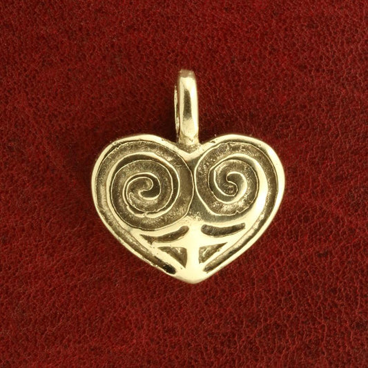 Hjerte amulet i 14 karat guld